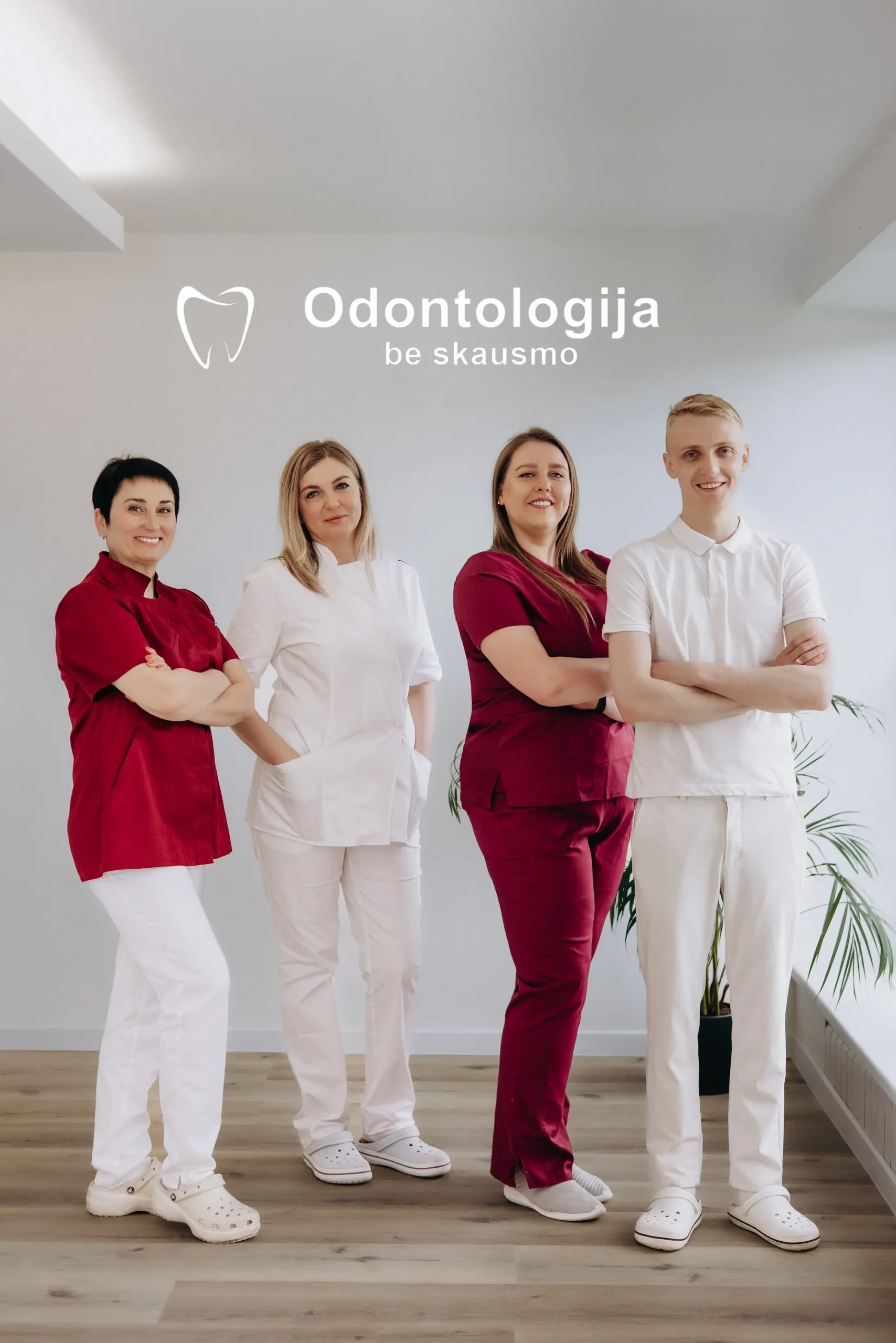 Klinikos „Odontologija be skausmo“ gydytojų komanda